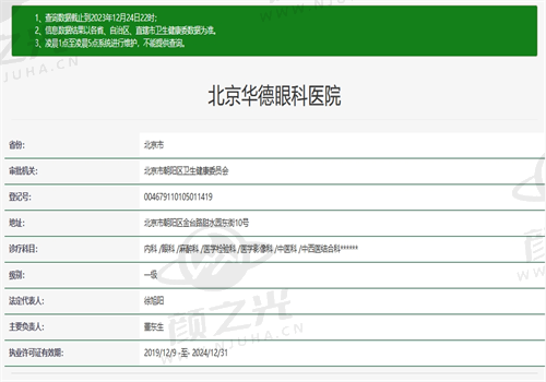 北京华德眼科医院