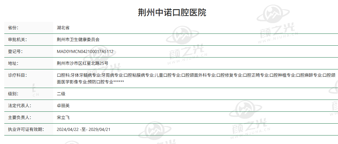 荆州中诺口腔医院技术设备