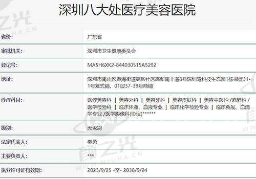 深圳八大处医疗美容医院擅长项目