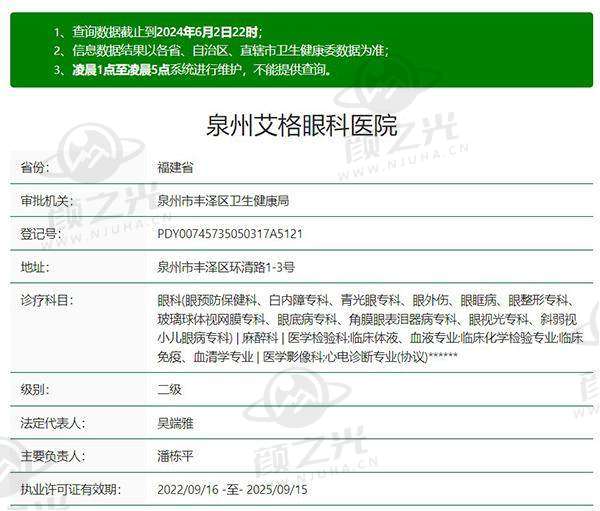 泉州艾格眼科医院交通路线